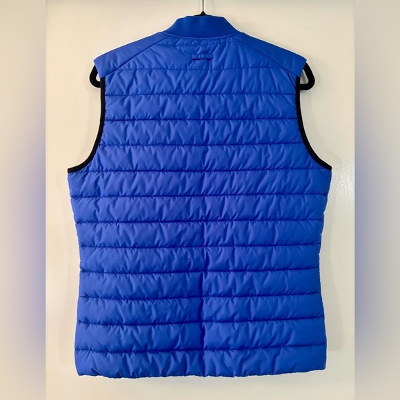 Banana Republic Lightweight Puffer Vest in Volt Blue Men’s Size Small - Picture 2 of 9
